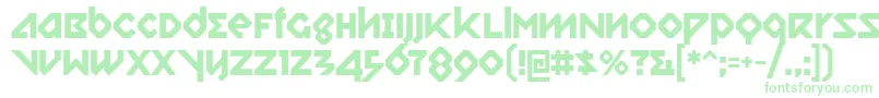 relish gargler-fontti – vihreät fontit valkoisella taustalla