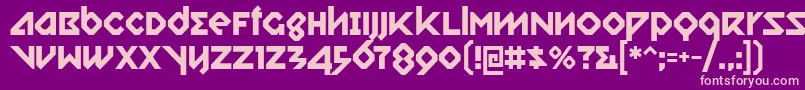 relish gargler Font – Pink Fonts on Purple Background