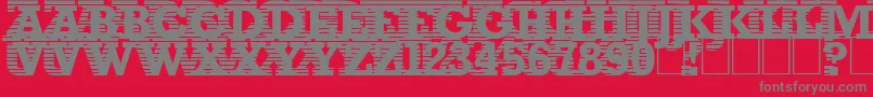 Remanence Font – Gray Fonts on Red Background