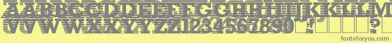 More about Remanence Font Remanence Font – Gray Fonts on Yellow Background