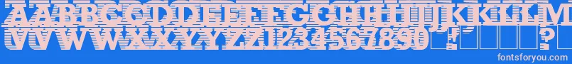 Шрифт Remanence – розовые шрифты на синем фоне