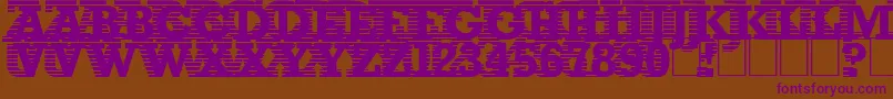 Remanence Font – Purple Fonts on Brown Background