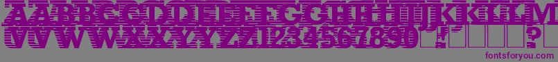Remanence Font – Purple Fonts on Gray Background