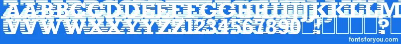 フォントRemanence – 青い背景に白い文字