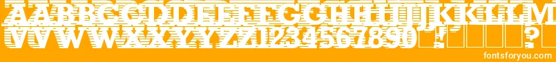 フォントRemanence – オレンジの背景に白い文字