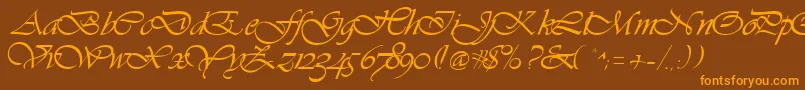 More about Vivacious Font Vivacious Font – Orange Fonts on Brown Background