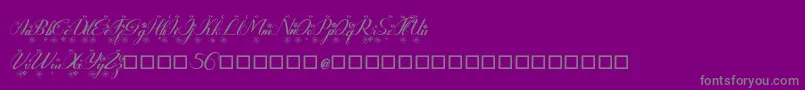 Rembullan Mallam-Schriftart – Graue Schriften auf violettem Hintergrund