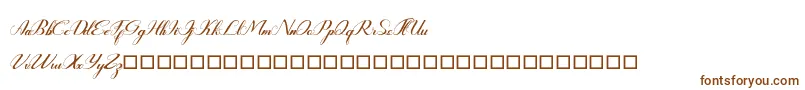 Rembullan Font – Brown Fonts on White Background