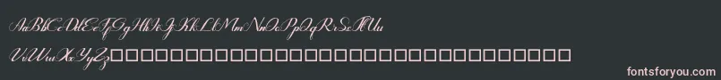 Rembullan Font – Pink Fonts on Black Background