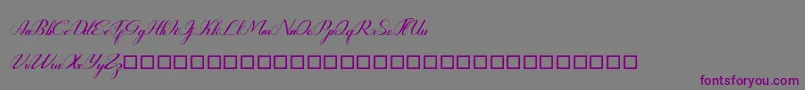 Rembullan-Schriftart – Violette Schriften auf grauem Hintergrund