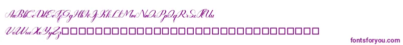 Rembullan Font – Purple Fonts on White Background