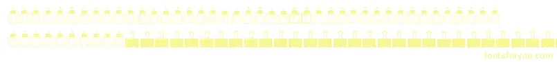Weitere Informationen zur Remember Me-Schriftart Remember Me-Schriftart – Gelbe Schriften auf weißem Hintergrund