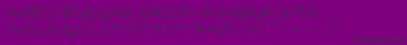 Шрифт Remember Memory – чёрные шрифты на фиолетовом фоне