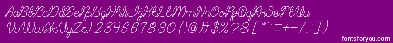 Remember Memory Font – White Fonts on Purple Background