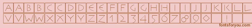 Remember Font – Brown Fonts on Pink Background