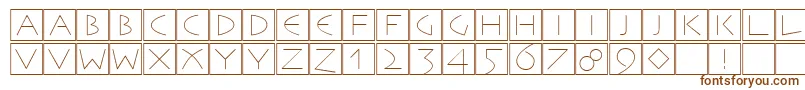 Remember-fontti – ruskeat fontit valkoisella taustalla
