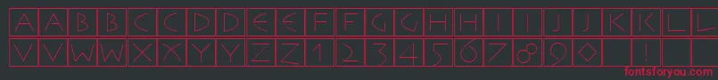 Remember Font – Red Fonts on Black Background