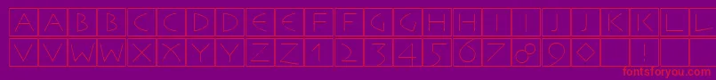 Remember Font – Red Fonts on Purple Background