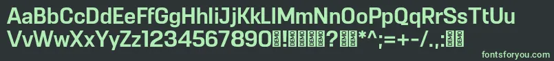 Remove DEMO Font – Green Fonts on Black Background