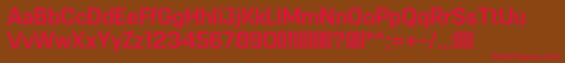 Remove DEMO Font – Red Fonts on Brown Background