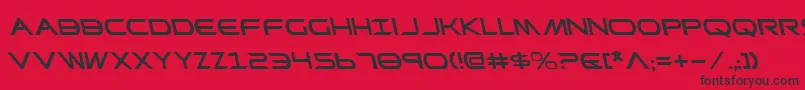 PrometheanLeftalic Font – Black Fonts on Red Background