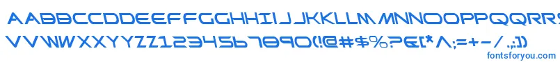 PrometheanLeftalic-Schriftart – Blaue Schriften