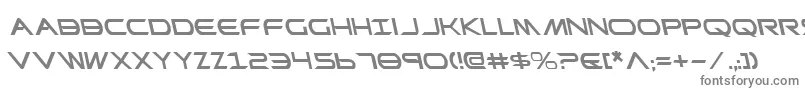 PrometheanLeftalic-Schriftart – Graue Schriften auf weißem Hintergrund