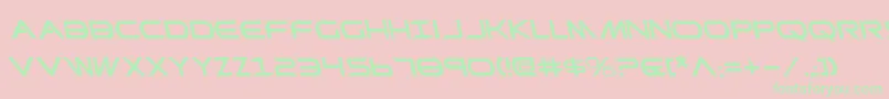 PrometheanLeftalic Font – Green Fonts on Pink Background