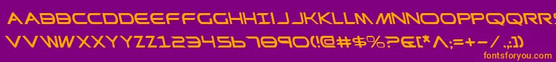 PrometheanLeftalic Font – Orange Fonts on Purple Background