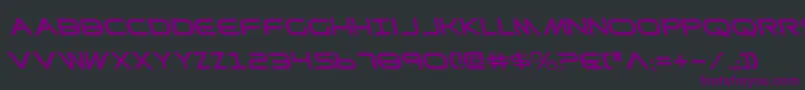 Шрифт PrometheanLeftalic – фиолетовые шрифты на чёрном фоне
