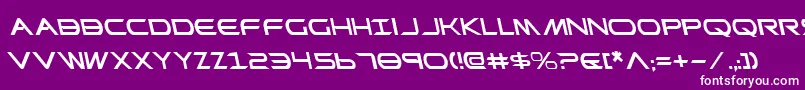 PrometheanLeftalic Font – White Fonts on Purple Background