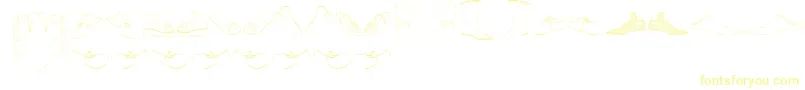Renaissance Shoes-Schriftart – Gelbe Schriften