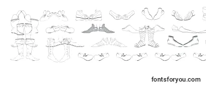 Überblick über die Schriftart Renaissance Shoes