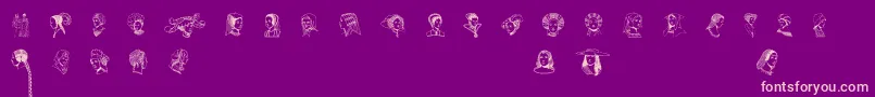 More about RenaissanceCoiffure Font RenaissanceCoiffure Font – Pink Fonts on Purple Background