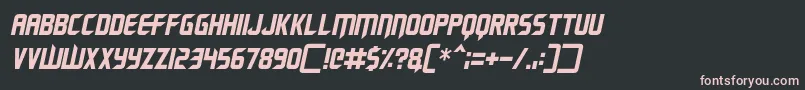 Police Renegade Moons Italic – polices roses sur fond noir