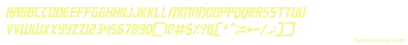 Police Renegade Moons Italic – polices jaunes