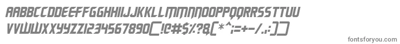 Renegade Moons Italic Font – Gray Fonts on White Background