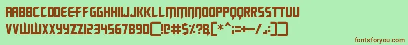 Renegade Moons Font – Brown Fonts on Green Background