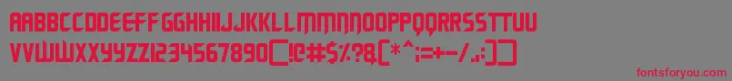 Renegade Moons Font – Red Fonts on Gray Background