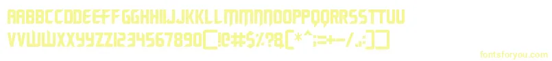 Renegade Moons Font – Yellow Fonts on White Background