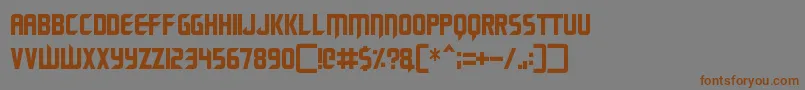 Renegade Moons Font – Brown Fonts on Gray Background