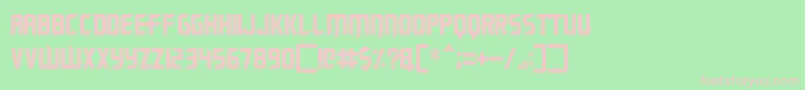 Renegade Moons Font – Pink Fonts on Green Background