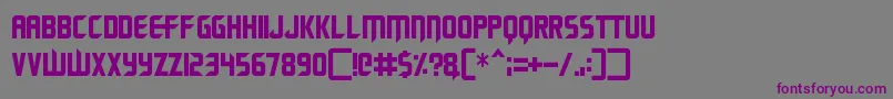 Renegade Moons Font – Purple Fonts on Gray Background