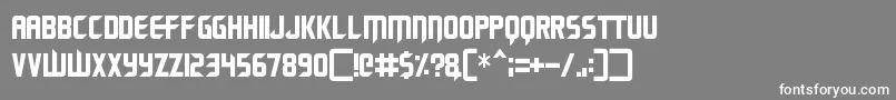 Renegade Moons Font – White Fonts on Gray Background