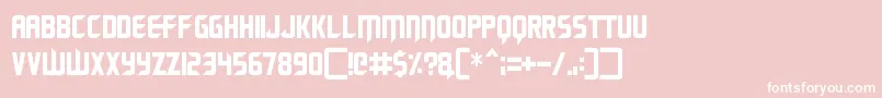 Renegade Moons Font – White Fonts on Pink Background