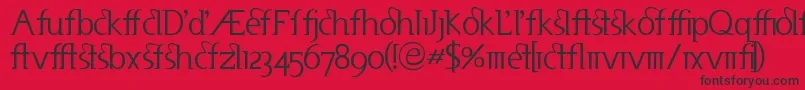 UsenetAlternates Font – Black Fonts on Red Background