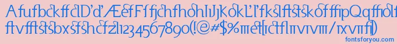 UsenetAlternates Font – Blue Fonts on Pink Background