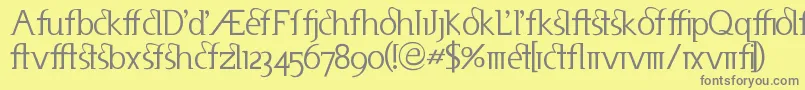 UsenetAlternates Font – Gray Fonts on Yellow Background