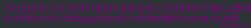 フォントUsenetAlternates – 黒い背景に紫のフォント