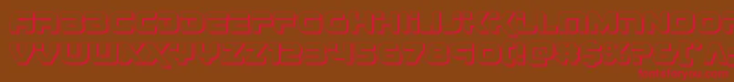 renegado3d Font – Red Fonts on Brown Background